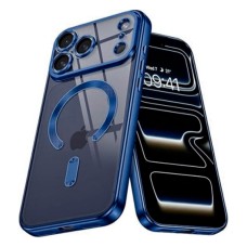 Чохол Apple iPhone 17 Pro Max, Metallic Full Camera Matte, Dark Blue, MagSafe, Синій