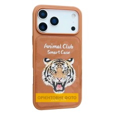 Чохол Apple iPhone 16, Animal Club, Chocolate Brown, Коричневий