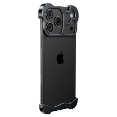 Чохол Apple iPhone 17 Pro, Minimalist Metal, Чорний