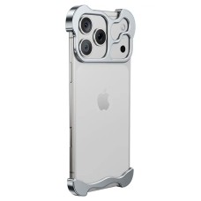 Чохол Apple iPhone 17 Pro, Minimalist Metal, Срібний