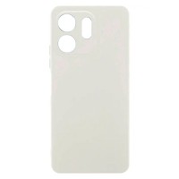 Чохол Motorola G55, GETMAN Liquid Silk, Білий