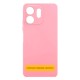 Чохол Motorola G55, GETMAN Liquid Silk, Рожевий