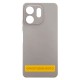 Чохол Motorola G55, GETMAN Liquid Silk, Сірий