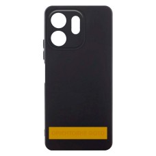 Чохол Motorola G55, GETMAN Liquid Silk, Чорний