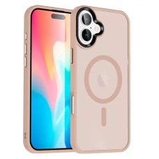 Чохол Apple iPhone 16, Epik Metal Buttons Colorful, MagSafe, Золотий