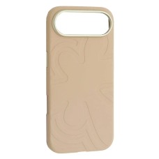 Чохол Apple iPhone 17 Air, Flower Liquid, Antique White, MagSafe, Білий