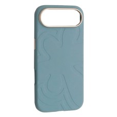 Чохол Apple iPhone 17 Air, Flower Liquid, Cloud Blue, MagSafe, Блакитний