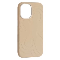 Чохол Apple iPhone 17, Flower Liquid, Antique White, MagSafe, Білий