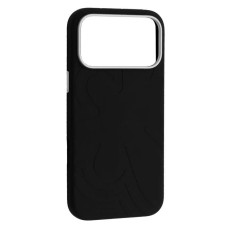 Чохол Apple iPhone 17 Pro, Flower Liquid, MagSafe, Чорний