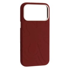 Чохол Apple iPhone 17 Pro, Flower Liquid, Deep Cherry Red, MagSafe, Червоний