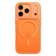 Чехол Apple iPhone 17 Pro, Rock Guard Transparent, MagSafe, Оранжевый