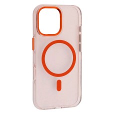 Чохол Apple iPhone 17 Pro, Silver Shield, Transparent Orange, MagSafe, Помаранчевий