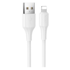 USB кабель Hoco X120 Apple iPhone SE 2022, iPhone 14 Pro Max, iPhone 14 Plus, iPhone 14 Pro, iPhone 14, iPhone 13 Pro, iPhone 13 Mini, iPhone 13, iPhone 13 Pro Max, iPhone 12 Mini, iPhone 12 Pro Max, iPhone 12 Pro, Lightning, 1.0 м., Білий