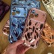 Чохол Apple iPhone 12, Bubble Wavy 3D, Синій