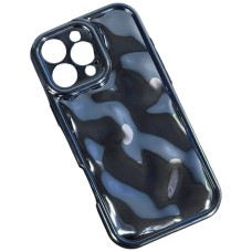 Чохол Apple iPhone 15 Pro Max, Bubble Wavy 3D, Синій