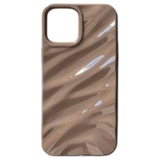 Чехол Apple iPhone 11, Wavy Pattern 3D, Mokko, Кофейный