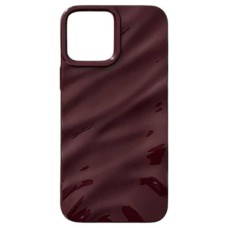Чехол Apple iPhone 11, Wavy Pattern 3D, Cherry, Красный
