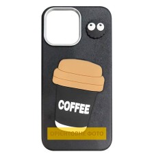 Чохол Apple iPhone 17 Air, Epik Leather Toys, Coffee, Чорний