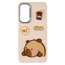 Чохол Xiaomi Poco C85, Redmi 15C, Epik Leather Toys, Capybara, Пісочний