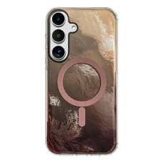 Чохол Samsung Galaxy S25 FE, Shiny Mountain, Chocolate, MagSafe, Коричневий