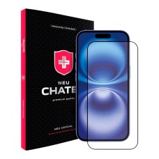 Захисне скло Apple iPhone 15 Plus, NEU Chatel Corning, Чорний