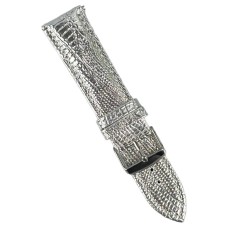 Ремінець універсальний, Leather Crocodile, Срібний