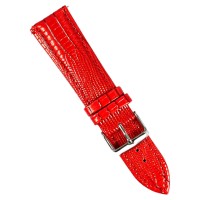 Ремінець універсальний, Leather Crocodile, Червоний