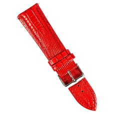 Ремінець універсальний, Leather Crocodile, Червоний