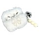 Чохол Apple AirPods 4, Pearl Bow Plush, Білий