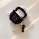 Чохол Apple AirPods 4, Pearl Bow Plush, Білий