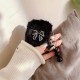 Чохол Apple AirPods 4, Pearl Bow Plush, Білий
