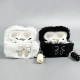 Чохол Apple AirPods 4, Pearl Bow Plush, Білий