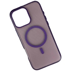 Чехол Apple iPhone 11, Carbon Fibre Texture, MagSafe, Фиолетовый