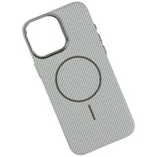 Чехол Apple iPhone 11 Pro, Carbon Pattern Slim, MagSafe, Grey Ey, Серый