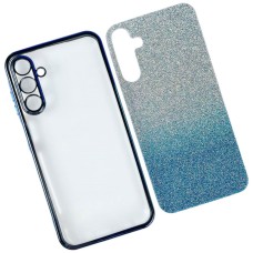 Чохол Samsung A075 Galaxy A07, Ombre Glitter Chrome, Blue Chrome, Блакитний