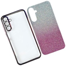 Чохол Samsung Galaxy A26 5G, Ombre Glitter Chrome, Pink Chrome, Рожевий
