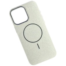 Чохол Apple iPhone 17 Air, Color Glitter, MagSafe, Срібний