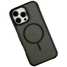 Чохол Apple iPhone 12, iPhone 12 Pro, Crystal Black, MagSafe, Зелений