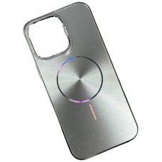 Чохол Apple iPhone 16, Glam Shine, MagSafe, Срібний