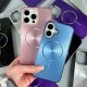 Чохол Apple iPhone 16, Glam Shine, MagSafe, Рожевий