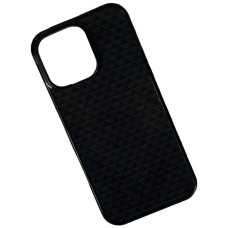 Чохол Apple iPhone 13 Pro Max, Gloss Elite Carbonique, Black Triangle Pattern, MagSafe, Малюнок