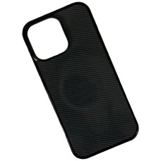 Чохол Apple iPhone 13 Pro Max, Gloss Elite Carbonique, Graphite Diagonal Stripes, MagSafe, Малюнок