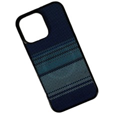 Чохол Apple iPhone 15, Gloss Elite Carbonique, Blue Stripes, MagSafe, Малюнок