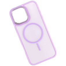 Чохол Apple iPhone 15 Pro, Matte Corrugated, MagSafe, Фіолетовий