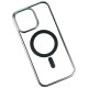 Чехол Apple iPhone 14, Metallic Paint, MagSafe, Серебряный