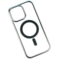 Чохол Apple iPhone 15, Metallic Paint, MagSafe, Срібний