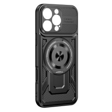 Чехол Apple iPhone 16, Armor Rotating Magnetic, MagSafe, Черный