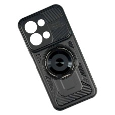 Чохол Xiaomi Poco M6 Pro, Redmi Note 13 Pro, Redmi Note 14S, Armor Rotating Magnetic, MagSafe, Чорний