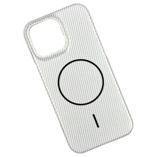 Чохол Apple iPhone 12, iPhone 12 Pro, Carbon, MagSafe, Білий
