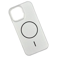 Чехол Apple iPhone 15, Carbon, MagSafe, Белый